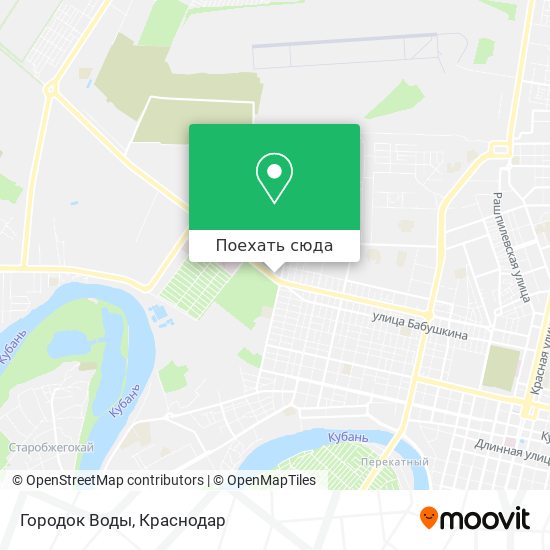 Карта Городок Воды