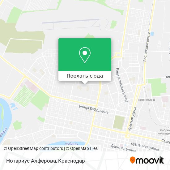 Карта Нотариус Алфёрова