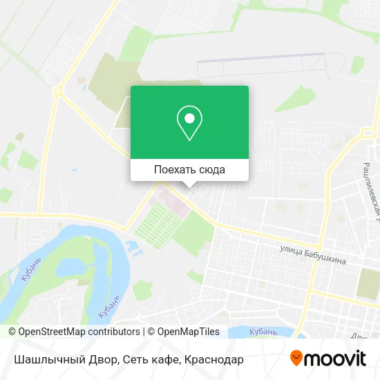 Карта Шашлычный Двор, Сеть кафе