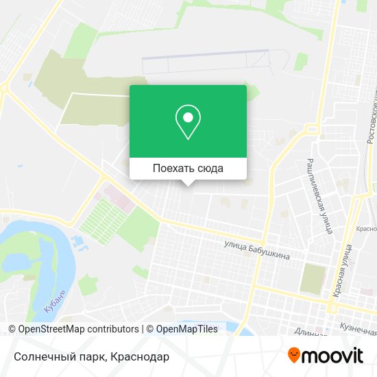 Карта Солнечный парк