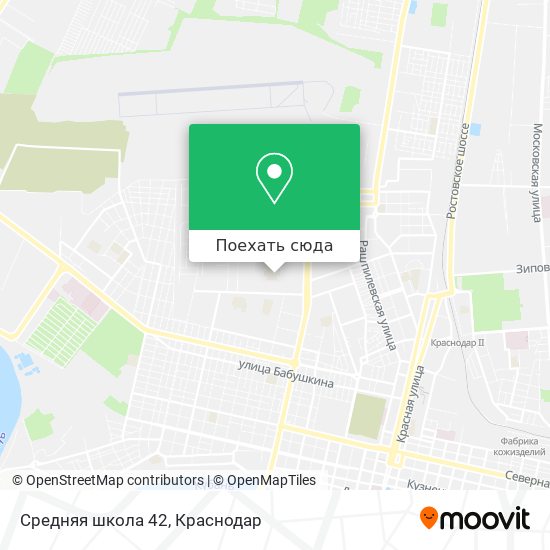 Карта Средняя школа 42