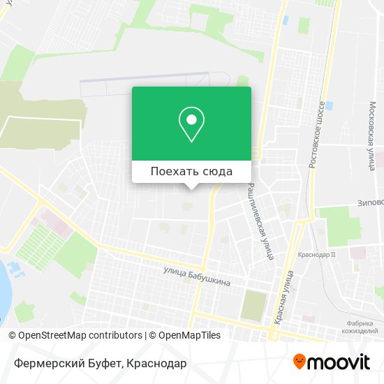 Карта Фермерский Буфет