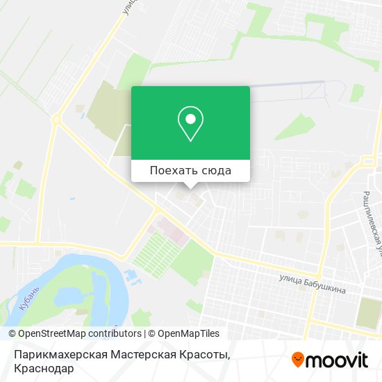 Карта Парикмахерская Мастерская Красоты