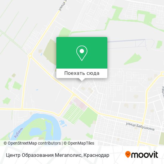 Карта Центр Образования Мегаполис
