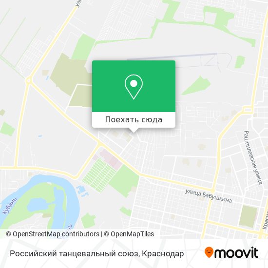 Карта Российский танцевальный союз