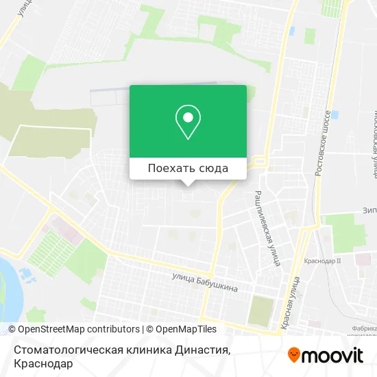 Карта Стоматологическая клиника Династия