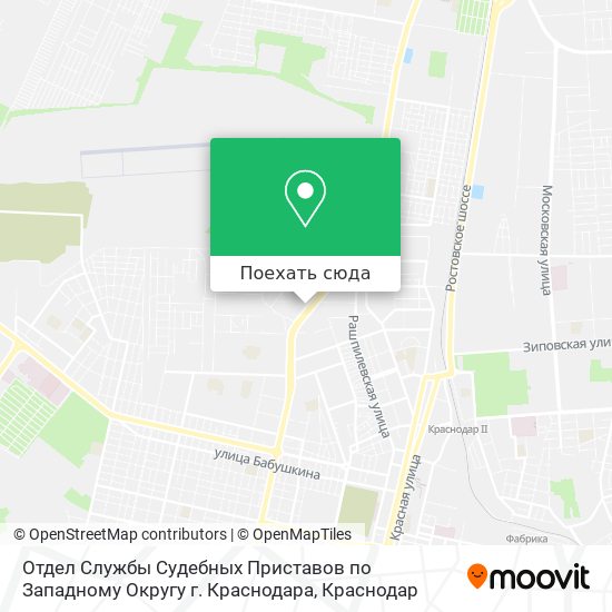 Карта Отдел Службы Судебных Приставов по Западному Округу г. Краснодара