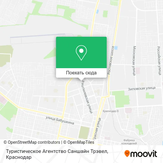Карта Туристическое Агентство Саншайн Трэвел