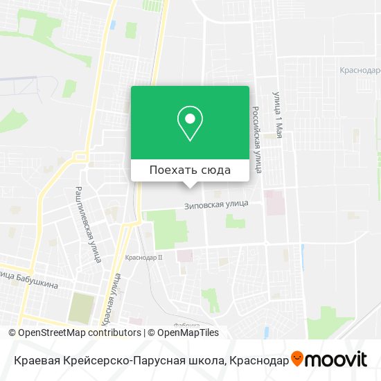 Карта Краевая Крейсерско-Парусная школа