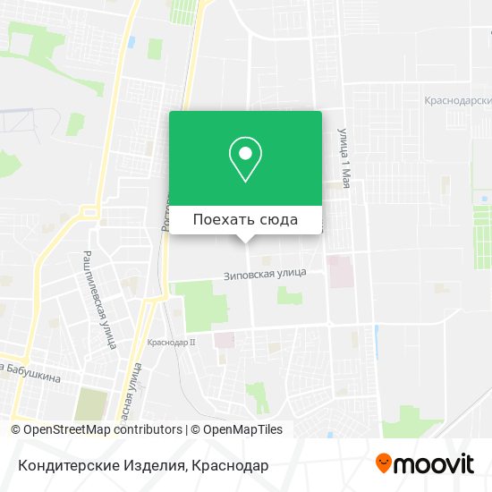 Карта Кондитерские Изделия