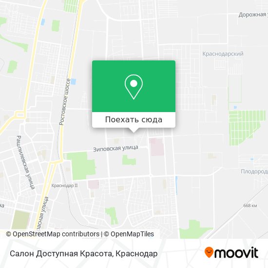 Карта Салон Доступная Красота