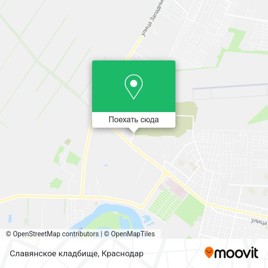 Карта Славянское кладбище