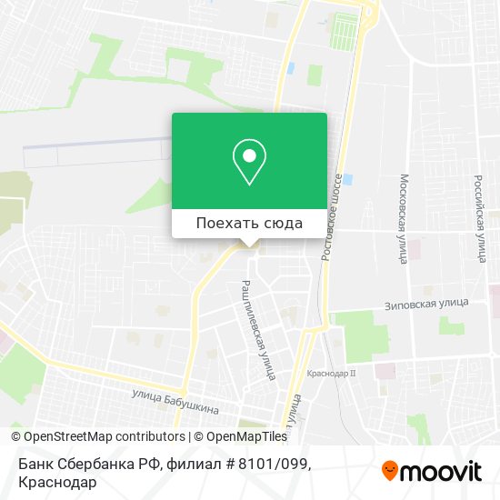 Карта Банк Сбербанка РФ, филиал # 8101 / 099
