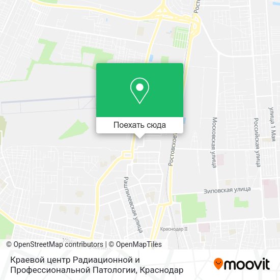 Карта Краевой центр Радиационной и Профессиональной Патологии