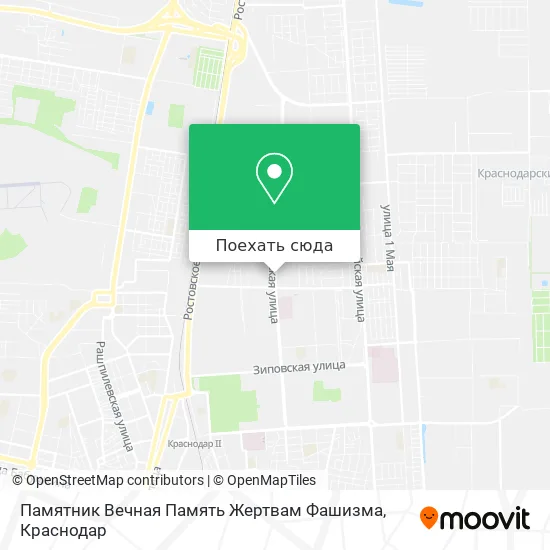 Карта Памятник Вечная Память Жертвам Фашизма