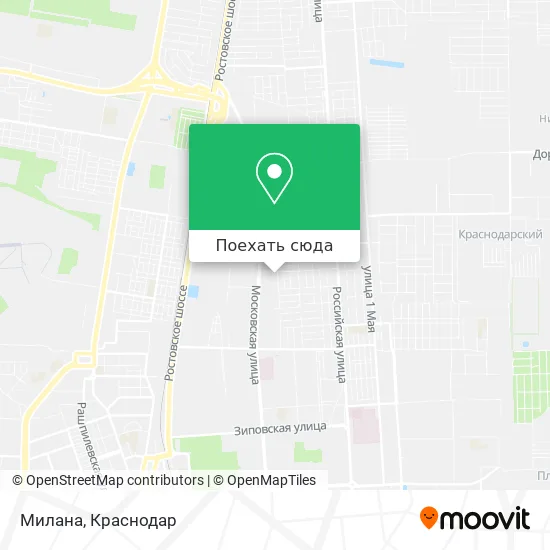 Карта Милана