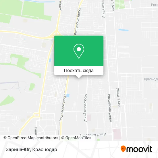 Карта Зарина-Юг