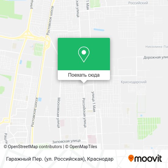 Карта Гаражный Пер. (ул. Российская)