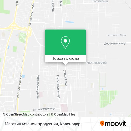 Карта Магазин мясной продукции