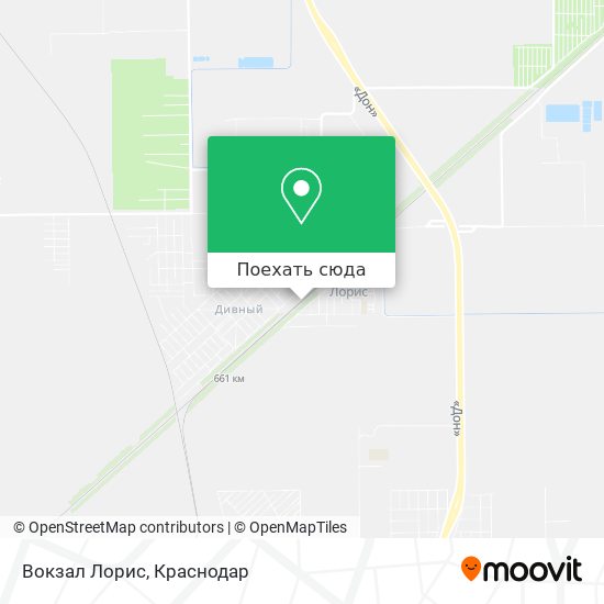 Карта Вокзал Лорис