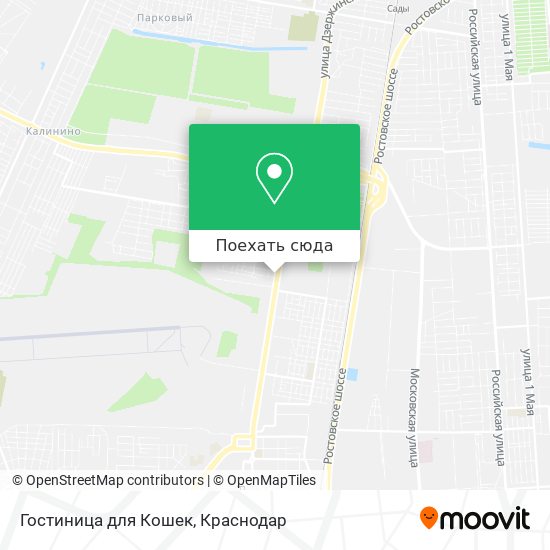 Карта Гостиница для Кошек