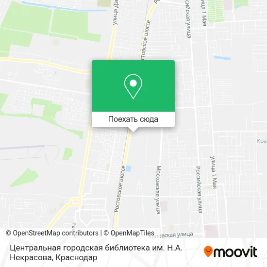Карта Центральная городская библиотека им. Н.А. Некрасова