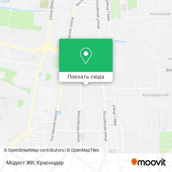 Карта Модест ЖК
