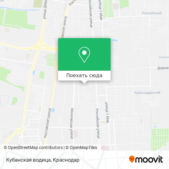 Карта Кубанская водица