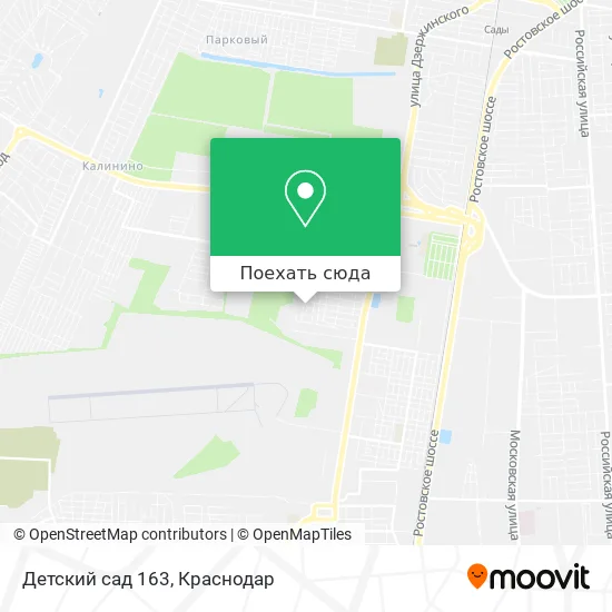 Карта Детский сад 163