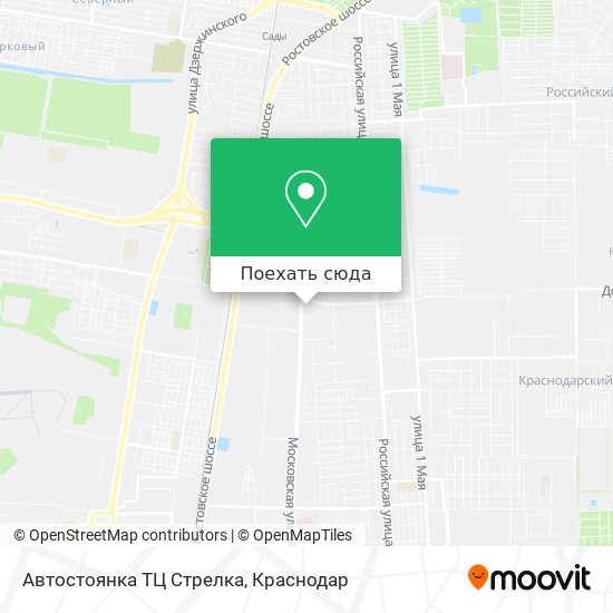 Карта Автостоянка ТЦ Стрелка