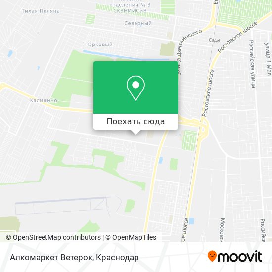 Карта Алкомаркет Ветерок