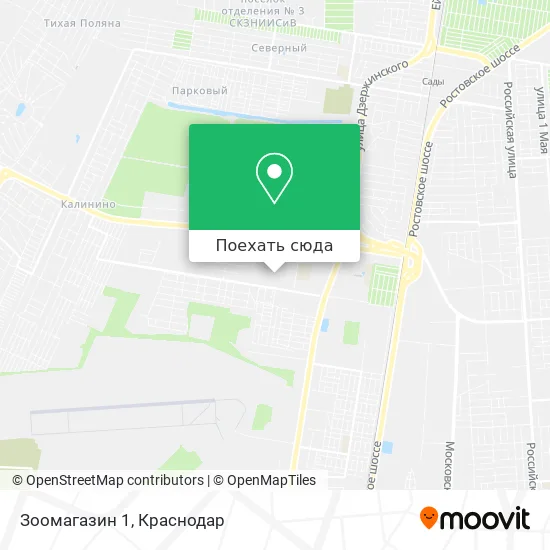 Карта Зоомагазин 1