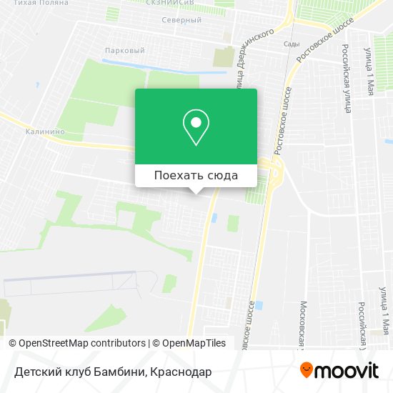 Карта Детский клуб Бамбини