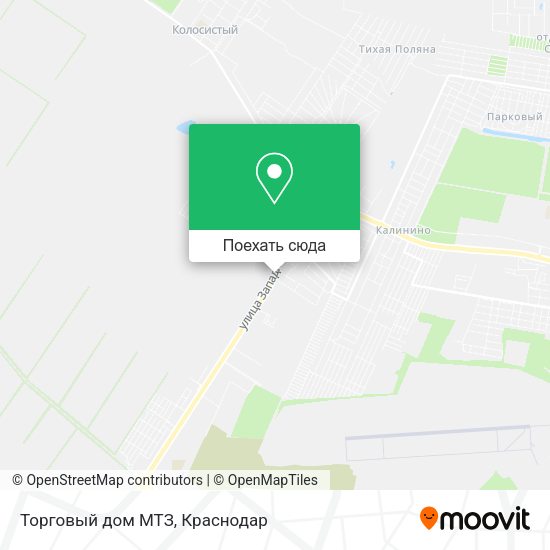 Карта Торговый дом МТЗ