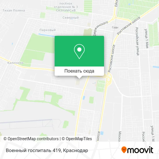 Карта Военный госпиталь 419