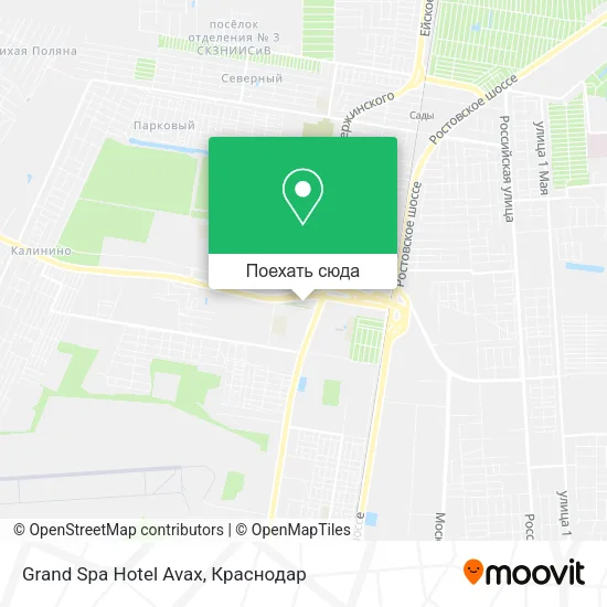 Карта Grand Spa Hotel Avax