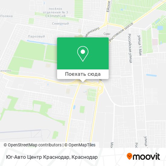 Карта Юг-Авто Центр Краснодар