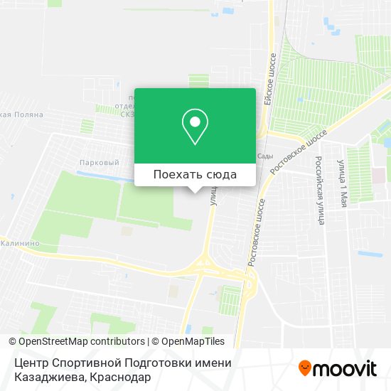 Карта Центр Спортивной Подготовки имени Казаджиева