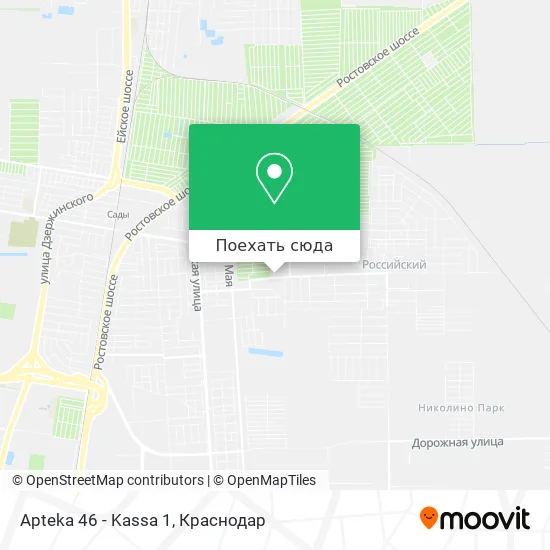 Карта Apteka 46 - Kassa 1