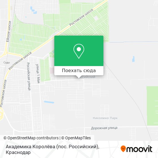 Карта Академика Королёва (пос. Российский)