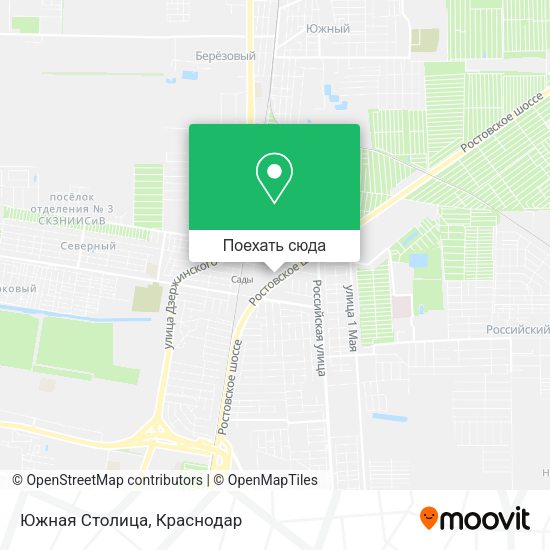 Карта Южная Столица