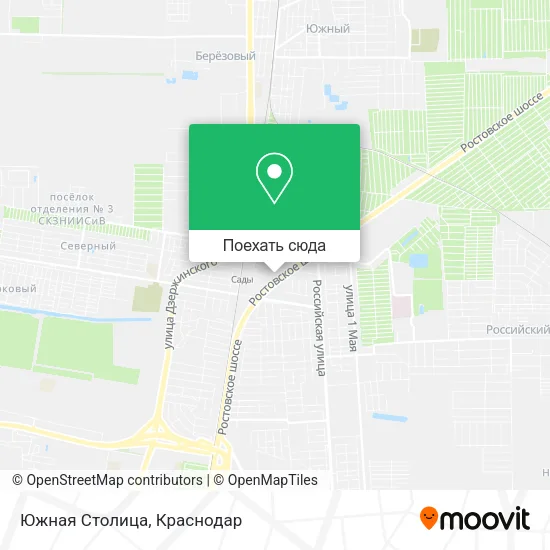 Карта Южная Столица