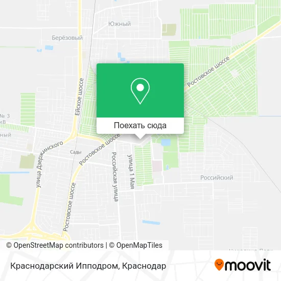 Карта Краснодарский Ипподром