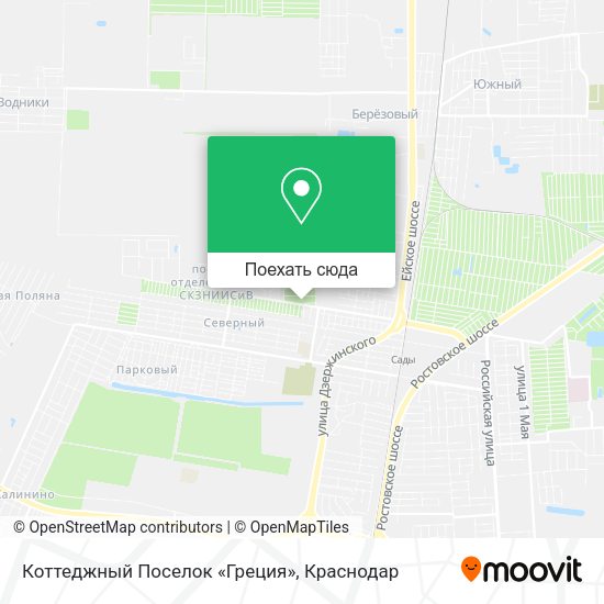 Карта Коттеджный Поселок «Греция»