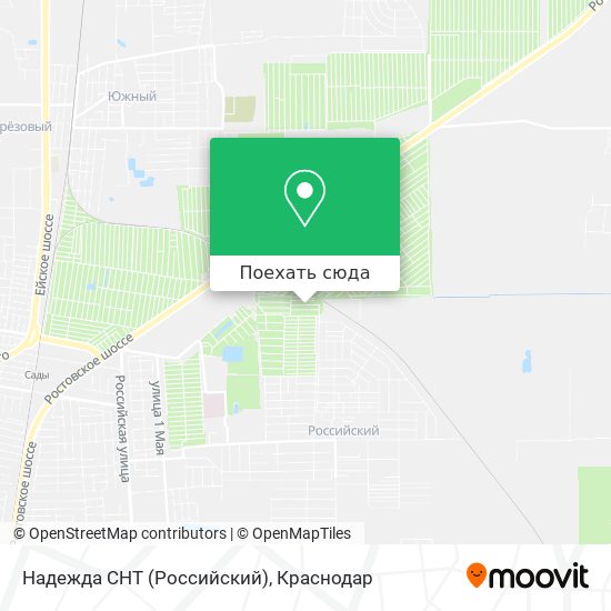 Карта Надежда СНТ (Российский)
