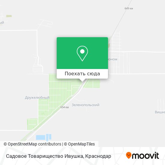 Карта Садовое Товарищество Ивушка