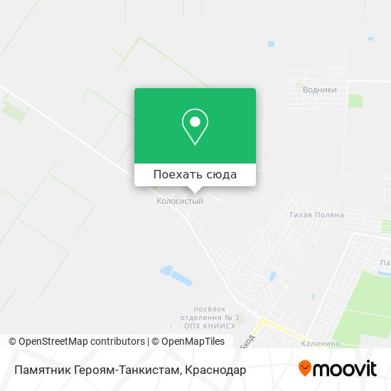 Карта Памятник Героям-Танкистам