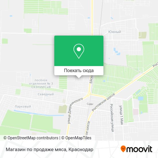 Карта Магазин по продаже мяса