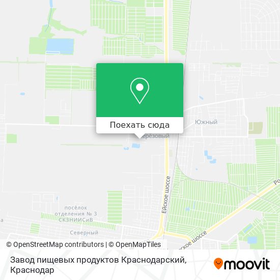 Карта Завод пищевых продуктов Краснодарский