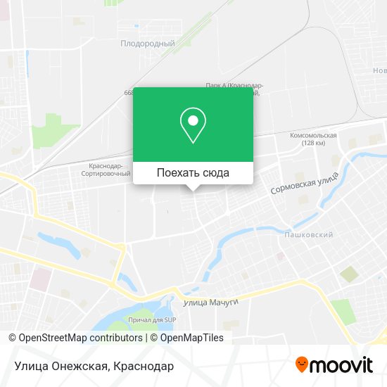 Карта Улица Онежская